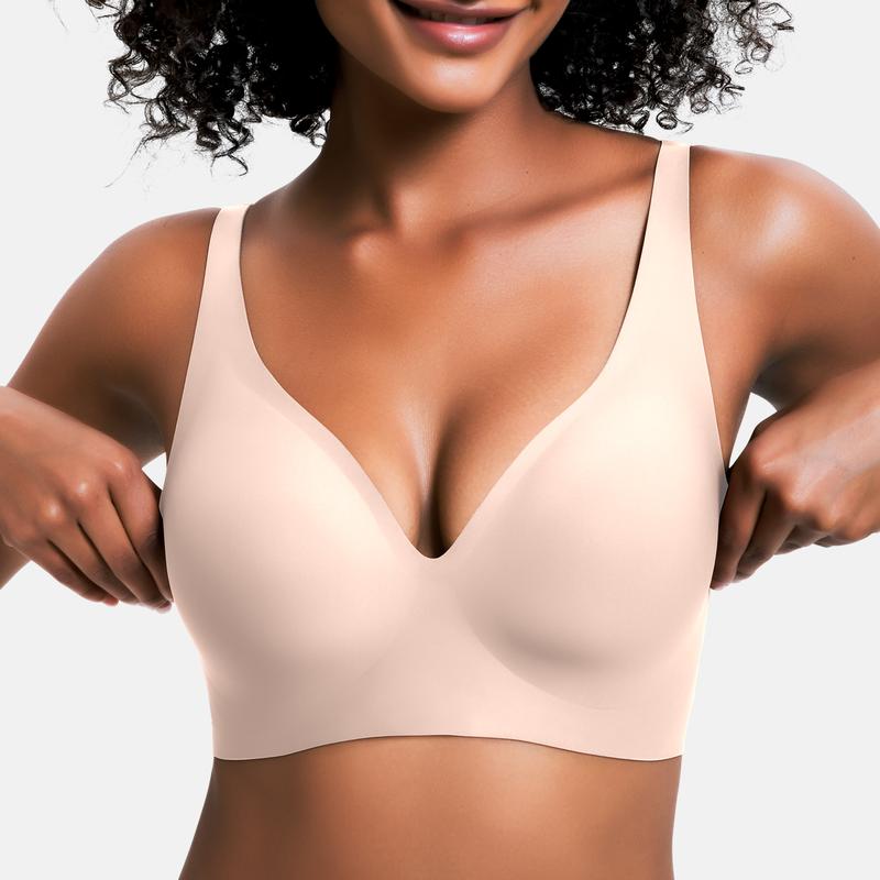 Wireless Push-Up Bras for Women – Seamless, Comfortable & Deep V Everyday Bralettes