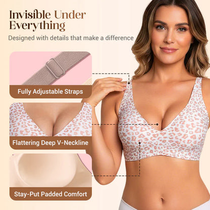 Wireless Push-Up Bras for Women – Seamless, Comfortable & Deep V Everyday Bralettes