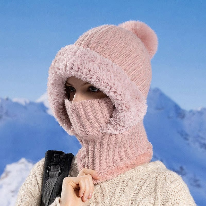 3 in 1 Cold-Proof Winter Knitted Hat