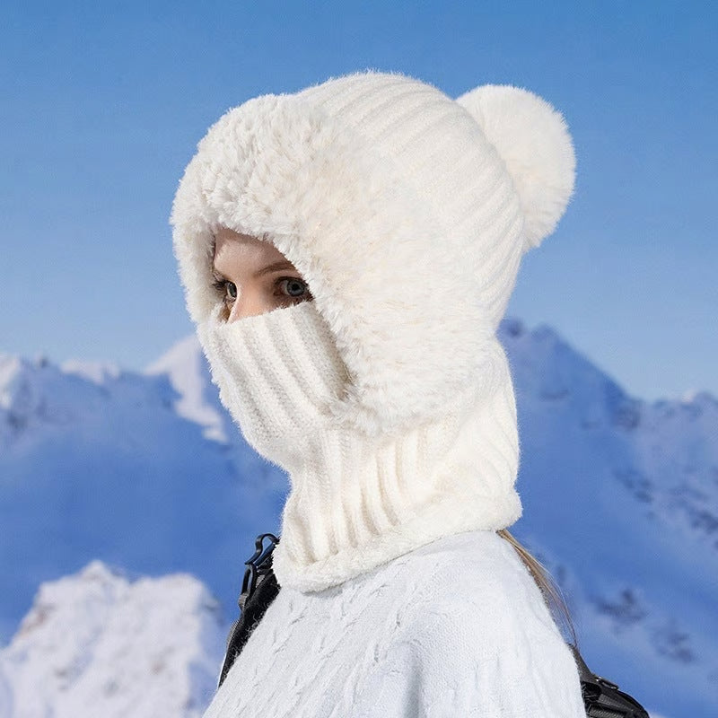 3 in 1 Cold-Proof Winter Knitted Hat